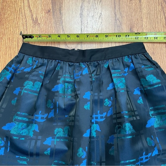 J. Crew Plaid Jacquard Holiday Metallic A line Skirt size 0 - Picture 13 of 13
